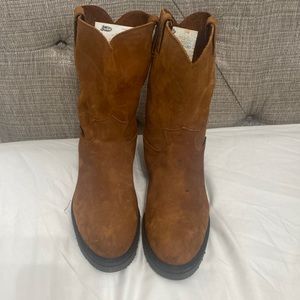 Steel toe mens Justin boots